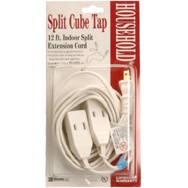 Southwire Coleman Cable 09418 12 ft. 16 By 2 Split Cube Tap Extension Cord 292752
